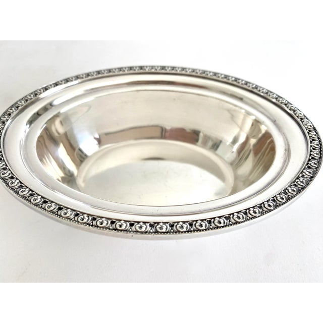 Mid-Century Wallace Silver-Plate Bowl Trinket Dish For Sale In Los Angeles - Image 6 of 7