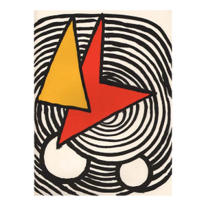 Calder Original Lithograph Dm47201 Derriere Le Miroir 1973