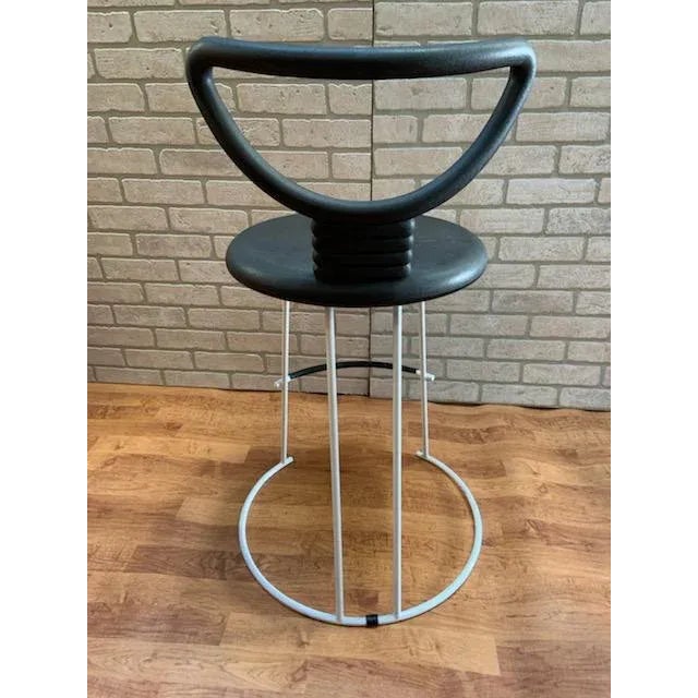 Late 20th Century Mid Century Modern Nardis Stool by Nobu Tanigawa for Fasem For Sale - Image 5 of 8