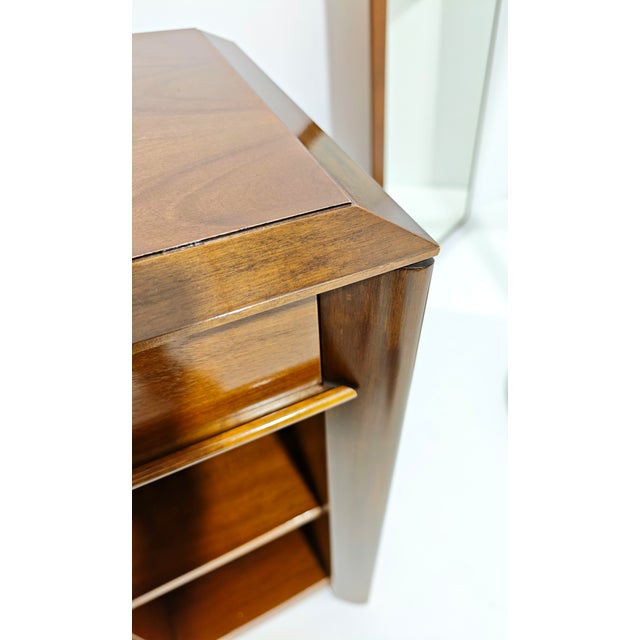 Vintage Wooden Coat Hanger with Mirror and Cabinet, 1960s, Set of 3 For Sale - Image 4 of 18