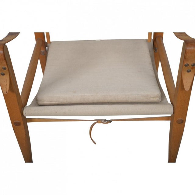 Safari Chair in Canvas by Kaare Klint, 1990s For Sale - Image 4 of 18
