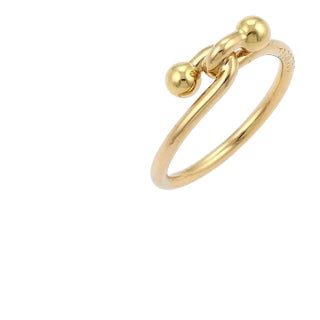 Tiffany & Co. 18k Yellow Gold Double Hook Band Ring For Sale