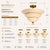 Metal Handcrafted Brass Flush Mount Ceiling Triple Light , Dome Semi Flush Mount, Brass Ceiling Fixture for Bedroom, Hallway, Kitchen, 24x14 For Sale - Image 7 of 11