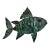 Vintage Peruvian Articulated Brutalist Metal Fish Sculpture in the Style of Graziella Laffi For Sale