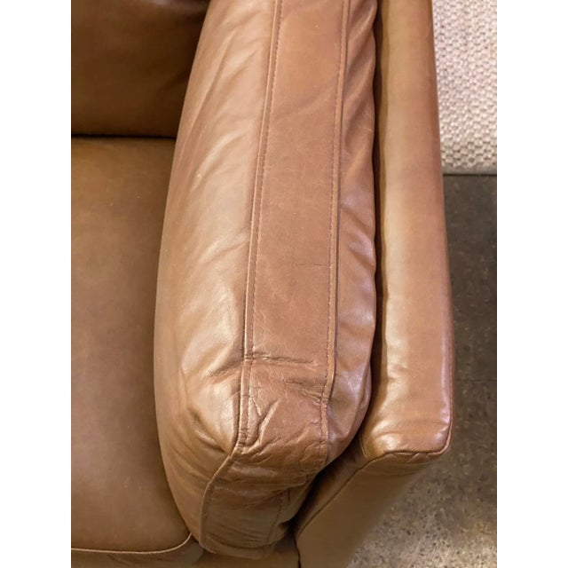 Animal Skin Timothy Oulton “Rider Leather “ 2 Seater Loveseat For Sale - Image 7 of 12