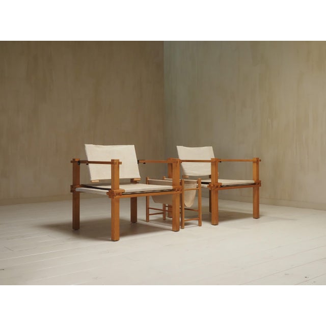 Farmer series chairs and magazine rack designed by Gerd Lange for Bofinger in the 1965. The phenomenon is that such...