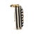Boho Chic Mona Black Striped Standing Accent Clock For Sale - Image 3 of 8