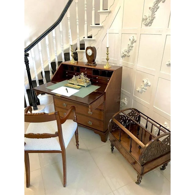 Large Victorian Freestanding Burr Walnut Canterbury, 1850s For Sale - Image 10 of 12