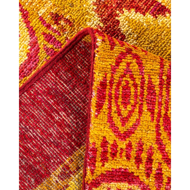 Modern, One-of-a-Kind Hand-Knotted Area Rug - Orange, 5' 10" x 9' 2" For Sale In New York - Image 6 of 8