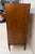 Mid 20th Century Mid-Century Modern Walnut Highboy Dresser With Sculptural Pulls For Sale - Image 5 of 17