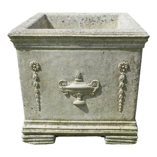 Large Square Garden Planter, 1960 For Sale