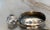 Vintage Sterling Silver Candy Shaped Trinket Boxes -One With Marcasite and One With an Amethyst For Sale - Image 4 of 8