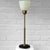 Model 15505 Table Lamp in Brass and Veluria Glass by Harald Notini for Böhlmarks, Sweden, 1940s For Sale - Image 4 of 14