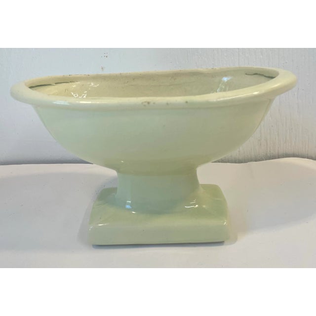 Nice vintage mint green mid century ceramic planter
