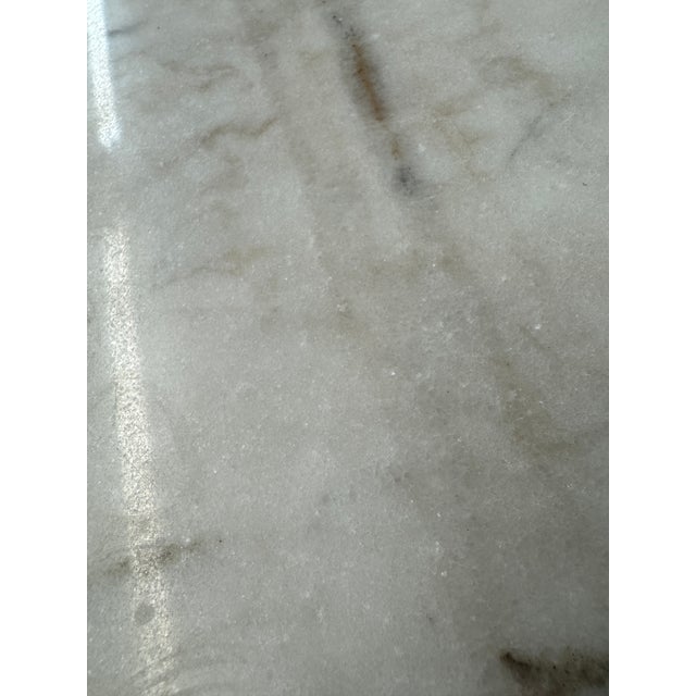 Elegant Furniture Madison Avenue Marble Top Glass Door Cabinets, Pair For Sale - Image 13 of 15