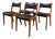 Dining Chairs in Teak & Genuine Leather from K.S. Stolefabrik, Set of 4 For Sale
