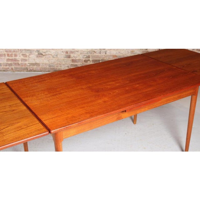 Brown Mid-Century Danish Extending Teak Dining Table, 1970s For Sale - Image 8 of 14