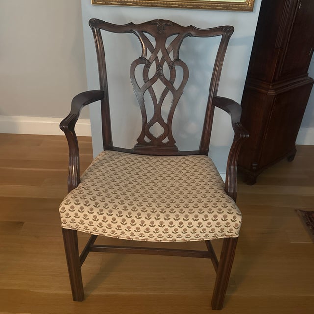 Brown Set of Ten George ||| Style Mahogany Dining Chairs For Sale - Image 8 of 11