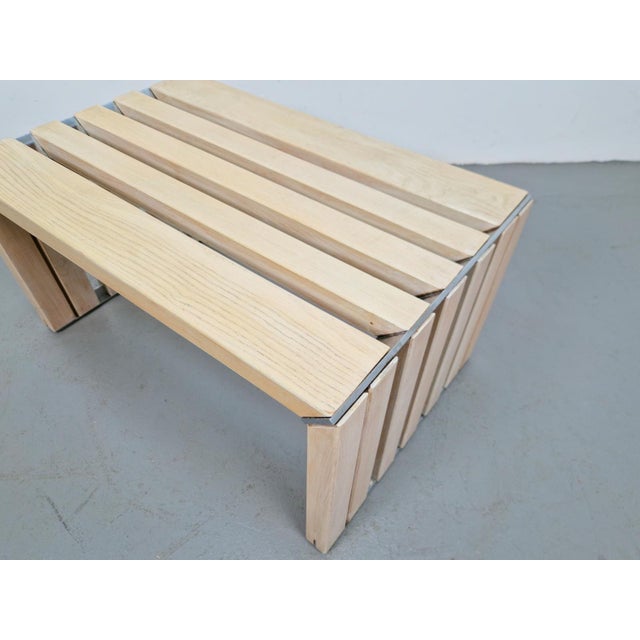 Slat Bench Coffee Table by Walter Antonis for 't Spectrum, 1970s For Sale - Image 11 of 13