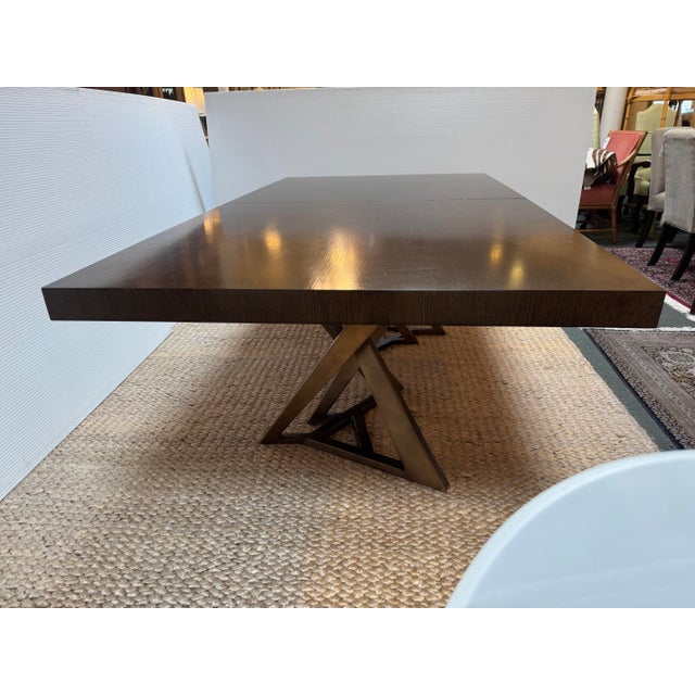 Lexington Home Zavala Loggia Rectangular Double Pedestal Extension Table For Sale - Image 12 of 12