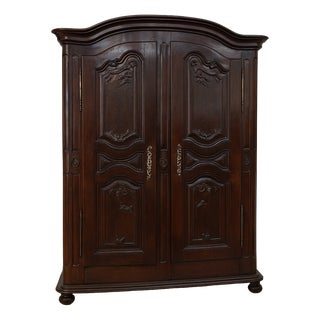 Louis XIII Alsatian Wardrobe in Walnut For Sale