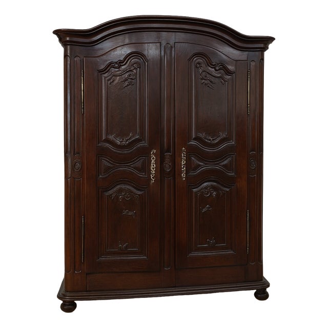 Louis XIII Alsatian Wardrobe in Walnut For Sale