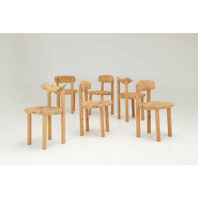Vintage Dining Chairs in Pine by Rainer Daumiller, 1970s, Set of 6 For Sale - Image 15 of 15