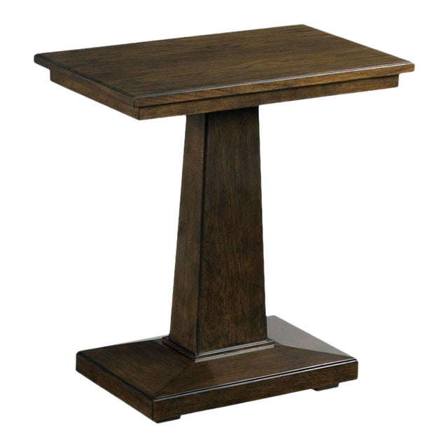 Woodbridge Furniture Metropolitan Chairside Table in Mink Finish For Sale