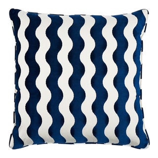 Schumacher The Wave 24" Pillow For Sale