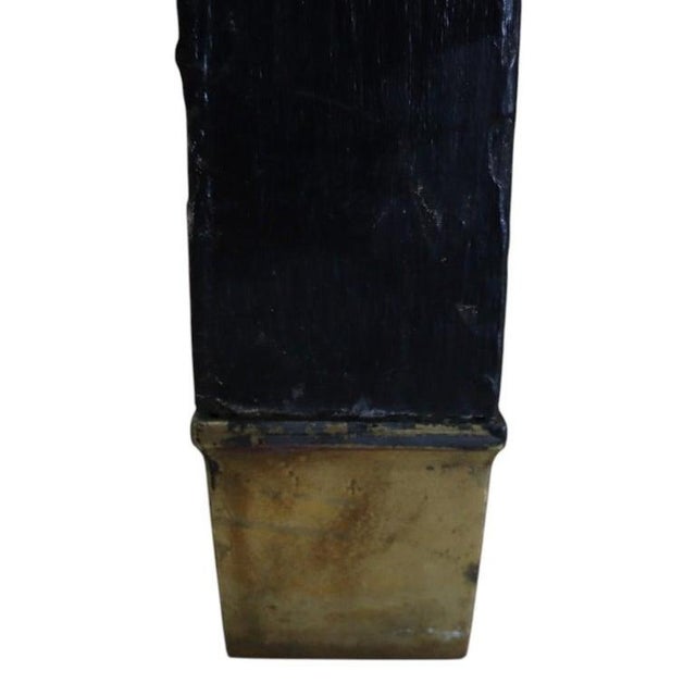 1930s Two Russel Built Ny Ebonized & Brass Locking Lift Top Retail Display Cases C1930 For Sale - Image 5 of 18