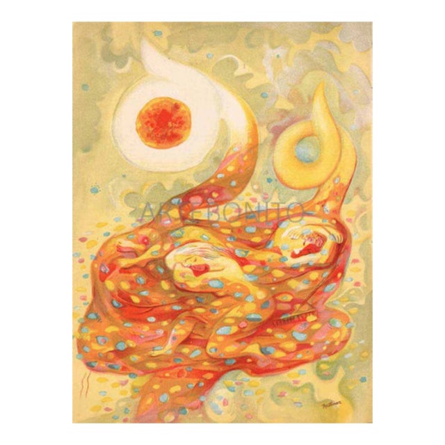 1938 Abraham Rattner Lithograph Autumn Verve For Sale