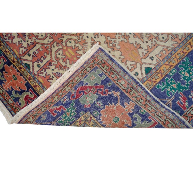 Antique Armenian Oushak Rug Circa 1900 - 4'2" X 5'11" For Sale - Image 10 of 12
