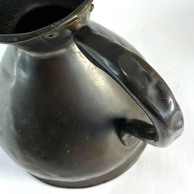 Metal Small English Georgian Farrow and Jackson Copper Half Gallon Ale Jug For Sale - Image 7 of 12
