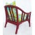 1970s McGuire San Francisco Rattan Club Chairs, Brunschwing & Fils Fabric- A Pair. For Sale In Miami - Image 6 of 9