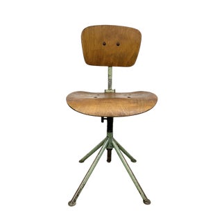 Industrial Workshop Chair, Czechia, 1950s For Sale