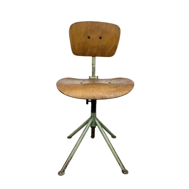 Industrial Workshop Chair, Czechia, 1950s For Sale