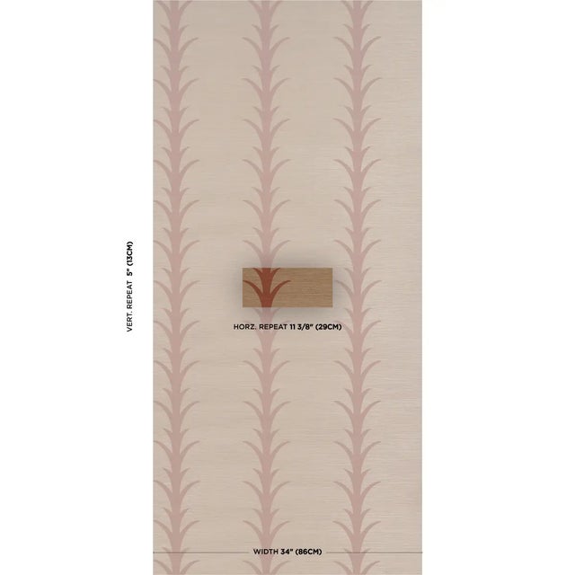 This sophisticated pattern is a stylized stripe based on a classic acanthus leaf motif. Elegant and versatile, the design...
