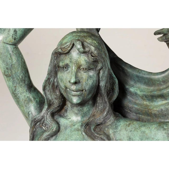 Bronze Greco Roman Inspired Three Nymph Fountain For Sale - Image 17 of 18