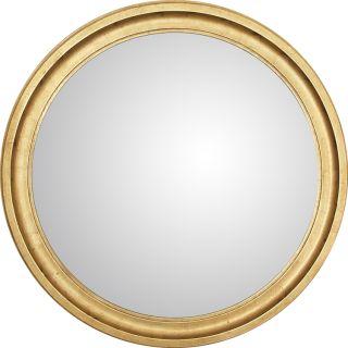 The Hayes is a beautifully restrained round mirror bordered by a smooth stepped gold rim. Clean-lined and quietly...