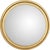 The Hayes is a beautifully restrained round mirror bordered by a smooth stepped gold rim. Clean-lined and quietly...