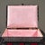 Wood Vintage Lidded Tramp Art Box With Red Velvet Inserts and Pink Satin Interior by John Graham For Sale - Image 7 of 8