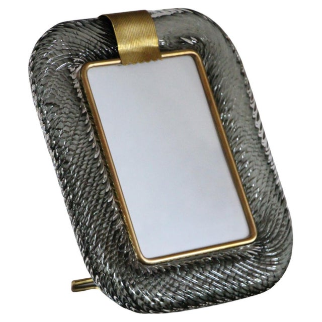 Smoked Grey Murano Glass Photo Frame, 2000s For Sale - Image 17 of 17