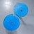 1950s Round Royal Blue Side or Dining Tables from Tolix, 1950s, Set of 2 For Sale - Image 5 of 6