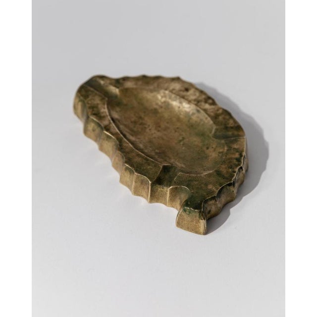 Brown Vintage Brutalist Sculptural Bronze Ashtray, 1960s For Sale - Image 8 of 11