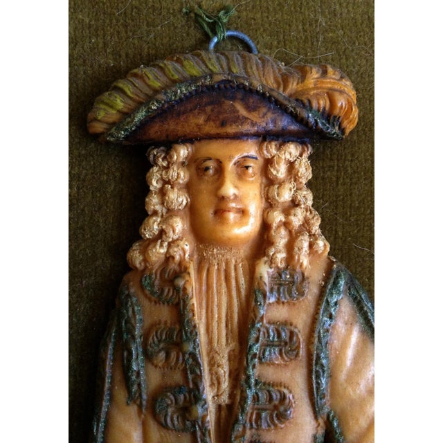 English European Wax Gentleman's Portrait For Sale - Image 3 of 4