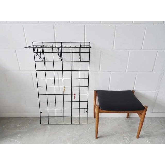 Wall Wardrobe in Metal with String Design, 1980s For Sale - Image 4 of 11