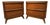 Mid-Century "Distinction" Walnut Night-Stands by Unagusta, Pair For Sale