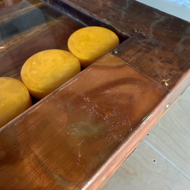 Paul Evans Copper Clad Backgammon Table Studio Made For Sale - Image 10 of 12