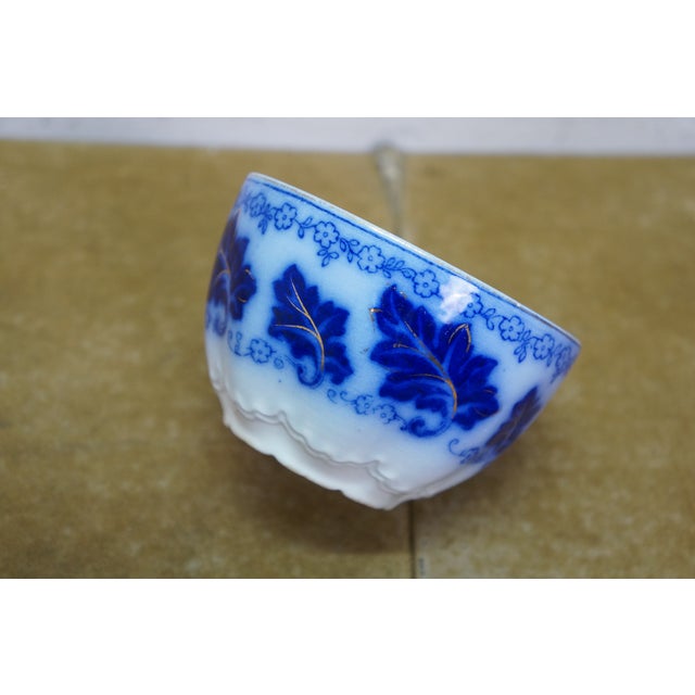 20 Pc Antique English Johnson Bros Normandy Flow Blue Porcelain Dinnerware For Sale - Image 14 of 17