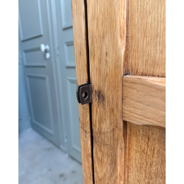 Vintage Oak Bonnetière, 1950s For Sale - Image 10 of 14